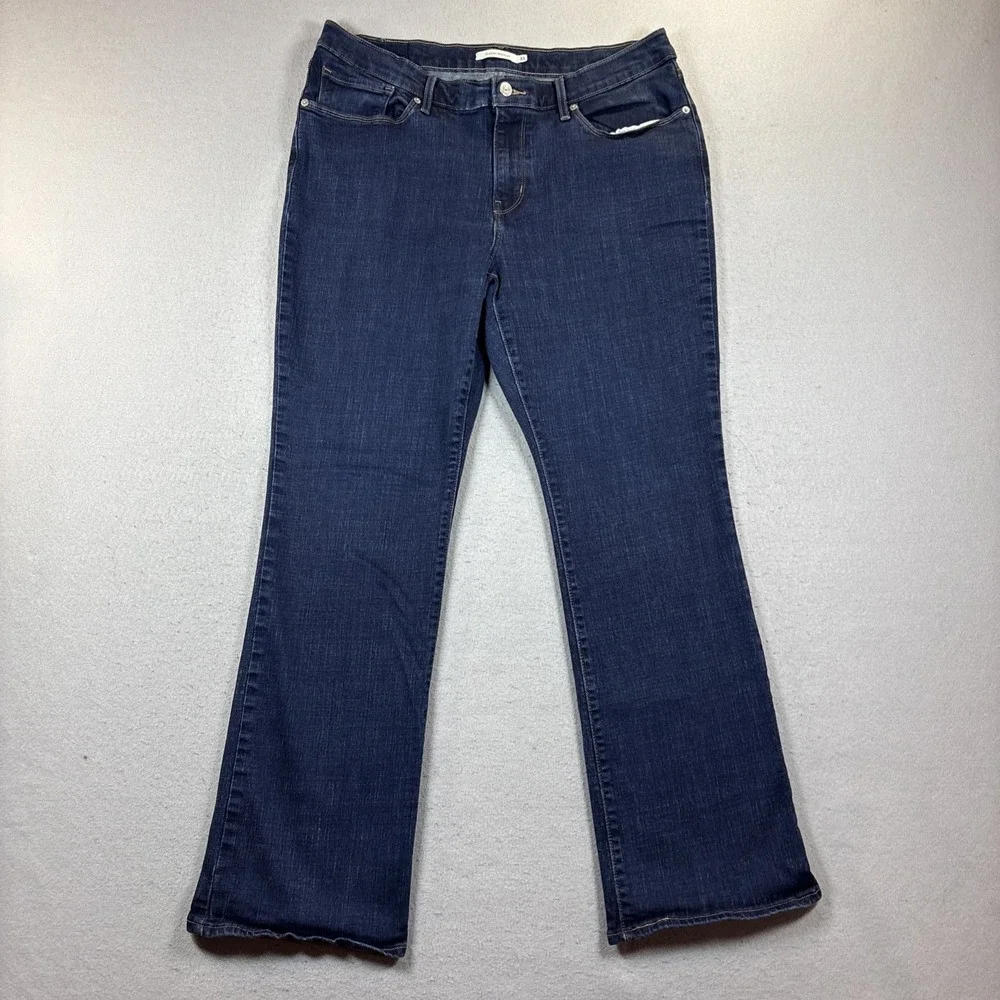 Levi‎ Strauss Signature Jeans Women's 33 Mid Rise Boot Cut Blue